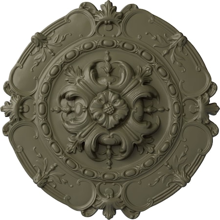 Ekena Millwork Southampton Ceiling Medallion, Hand-Painted Spartan Stone, 16 1/2"OD x 2 3/8"P CM16SOSSF